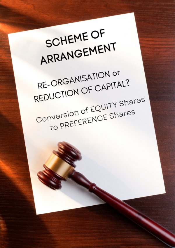 Re-organisation Or Reduction Of Capital - CONVERSION OF EQUITY SHARES ...